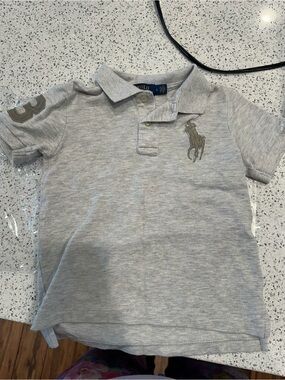 Ralph Lauren Kids Polo Shirt - Heather Gray